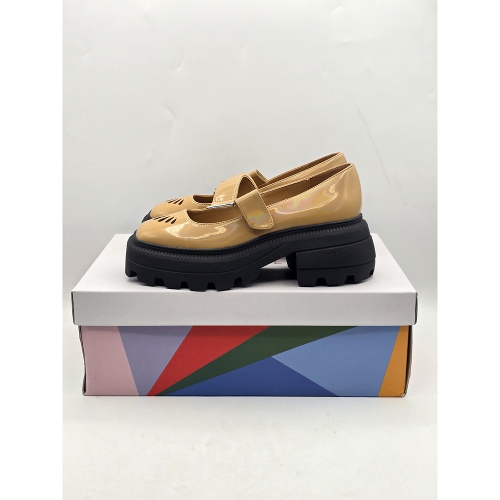 Katy Perry Women's Geli Combat Mary Jane Shoes Size 5M Biscotti Color NWOB - Picture 10 of 14